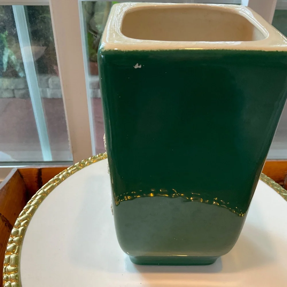 Vintage Weil Ware Hand Decorated Ming Tree Vase